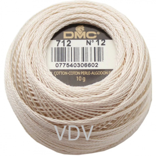 712 Нитка DMC Pearl Cotton (10х120 м) 100% бавовна, арт.116/12