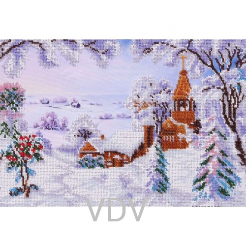 ТН-0184 "Зимовий пейзаж" (набір для вишивання бісером) 33x23 см