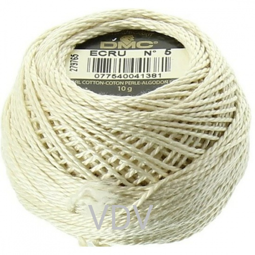 ecru Нитка DMC Pearl Cotton (10х45 м) 100% бавовна, арт.116/5