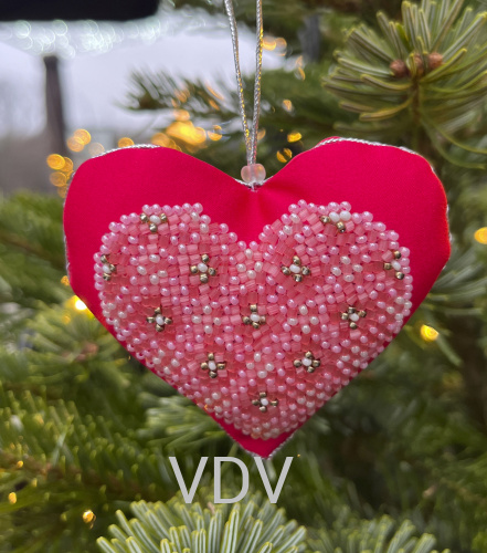 ТН-0697 Набір для вишивання бісером, Іграшка "Сердце" 10х9 см