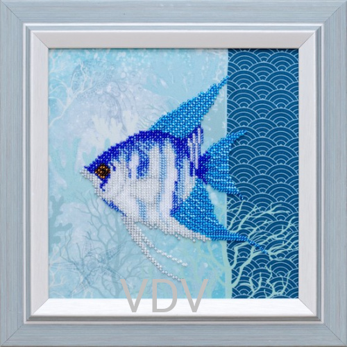 КВ Т-1025 "Підводна краса"  (вишита картина бісером Preciosa (Чехія) 20x20 см