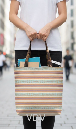 СБ-06 ЕкоСумка - шопер "Геометрія" 40х44 см