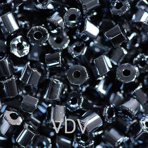 49102-10/0-31001-351 Бісер Чехія (рубка перлиновий ірис мокрий асфальт) 50 г