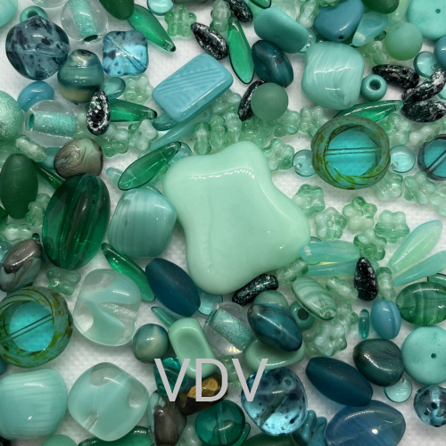 Мікс намистин 11-SEA GREEN Preciosa (Чехія) 250 г