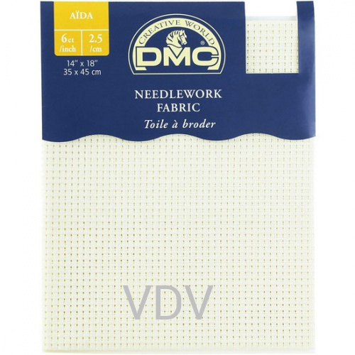 DC07-ecru Тканина DMC  Aida 6 (35х45 см) 100% бавовна