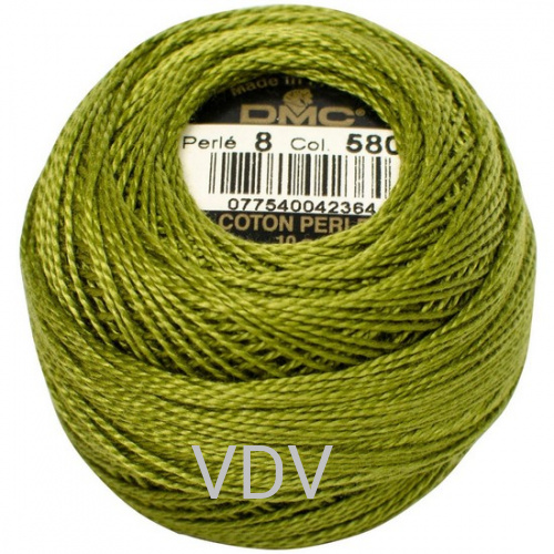 580 Нитка DMC Pearl Cotton (10х80 м) 100% бавовна, арт.116/8 580 Нитка DMC Pearl Cotton (10х80 м) 100% бавовна, арт.116/8