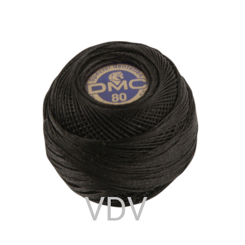 noir Нитка DMC Brilliant Tatting (для вишивки) (10х90 м) 100% бавовна, арт.19 noir Нитка DMC Brilliant Tatting (для вишивки) (10х90 м) 100% бавовна, арт.19