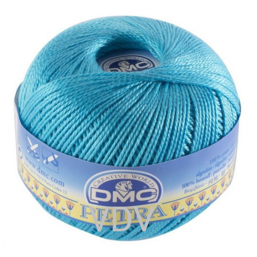 53845 Пряжа DMC (Франція) Petra №3 (100 г/280 м) 100% бавовна (яскраво-блакитний)