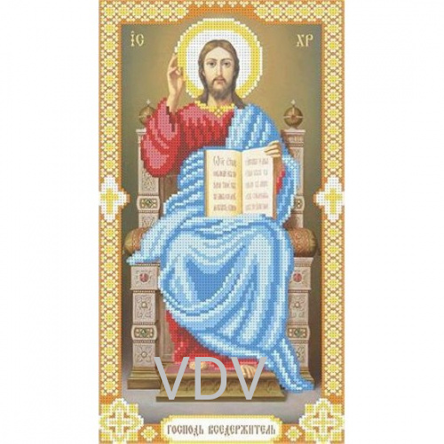 Т-0514 "Ісус на престолі" (схема для вишивання бісером) 18х30 см
