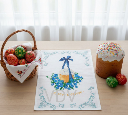 РС Т-34 Рушник пасхальний (схема для вишивання бісером) 33х45 см