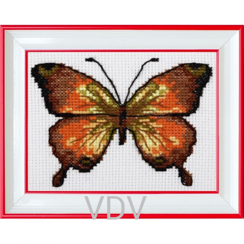 КВ М-0213 "Метелик" (вишита картина муліне акрил) 11х15 см