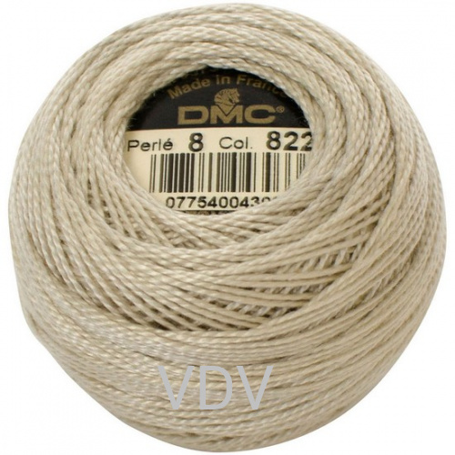 822 Нитка DMC Pearl Cotton (10х80 м) 100% бавовна, арт.116/8