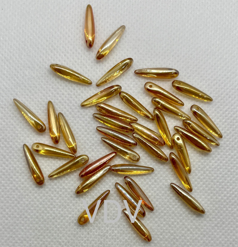 111-01340-00-5/16мм-00030-22500 Намистини THORN (прозорий бурштиновий) (10 г)