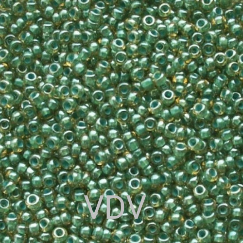 890-10/0-11024 Бісер Чехія (хамелеон, зелений) 50 г