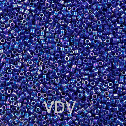 DB-165 Бісер Miyuki Delica Beads 11/0 (натуральний райдужний синій) 50 г