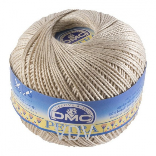 5712 Пряжа DMC (Франція) Petra №5 (100 г/400 м) 100% бавовна (бежевий)