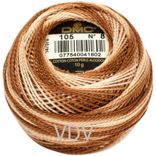 105 Нитка DMC Pearl Cotton (10х80 м) 100% бавовна, арт.116/8
