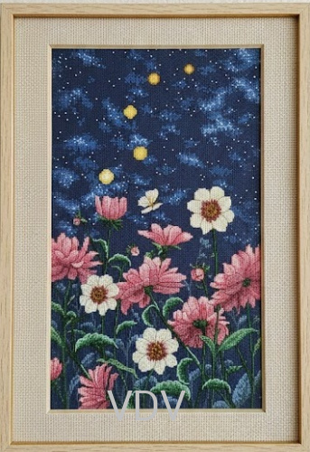 М-0269 "Романтичний вечір" (набір для вишивання муліне ДМС) 20х40 см. Вишивка Квіти.