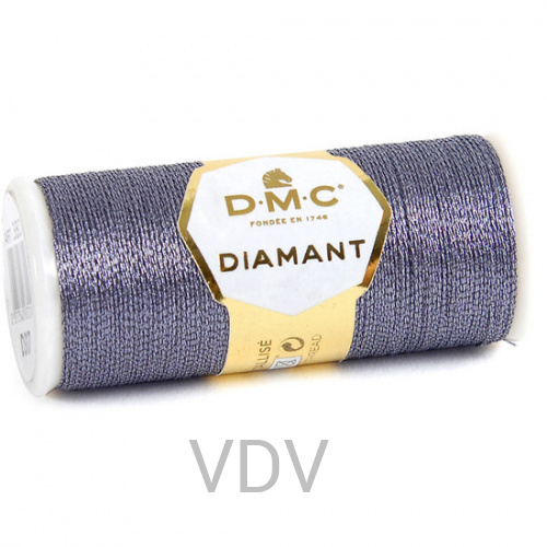 D317 Нитка Diamant металізована для ручної вишивки, 35 м