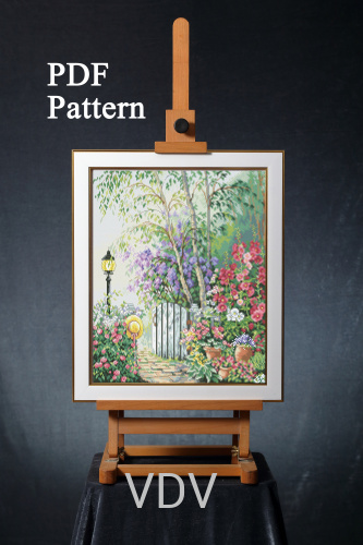 Електронна схема М-0291 "Барви літа" (PDF-схема для вишивання муліне ДМС) 25х31 см