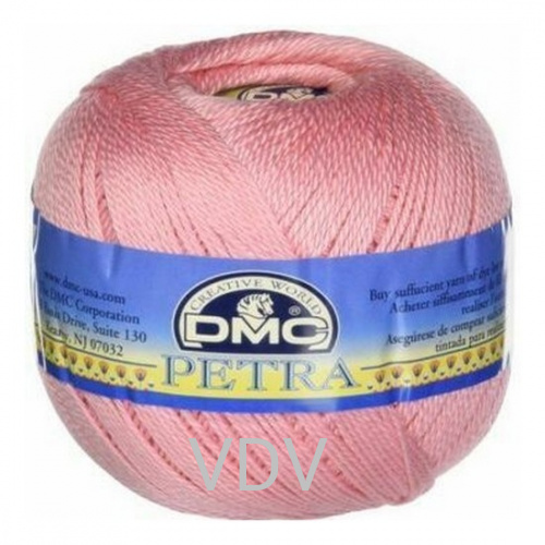 5149 Пряжа DMC (Франція) Petra №3 (100 г/280 м) 100% бавовна (рожевий)