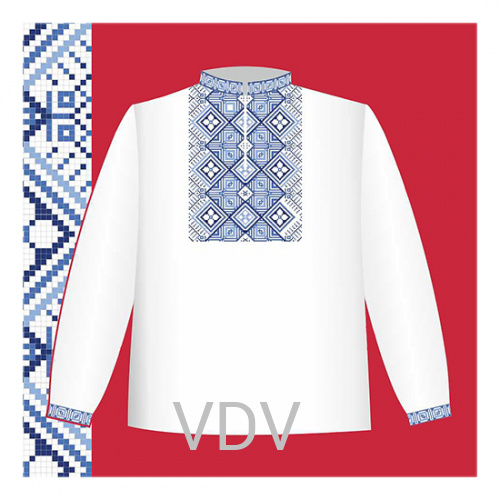 СХ1-032 Схема для вишивання сорочки-вишиванки для хлопчика ВДВ (122-140 см), паперова
