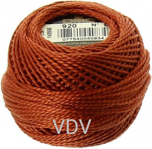 920 Нитка DMC Pearl Cotton (10х45 м) 100% бавовна, арт.116/5 920 Нитка DMC Pearl Cotton (10х45 м) 100% бавовна, арт.116/5