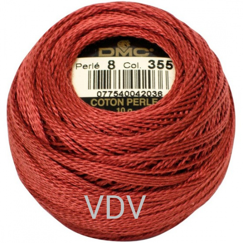 355 Нитка DMC Pearl Cotton (10х80 м) 100% бавовна, арт.116/8