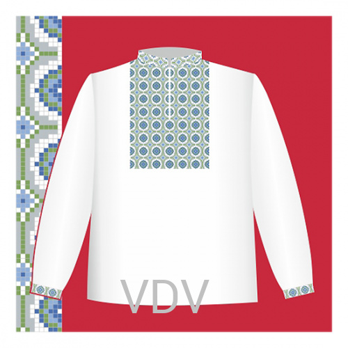 СХ1-008 Схема для вишивання сорочки-вишиванки для хлопчика ВДВ (92-116 см), паперова