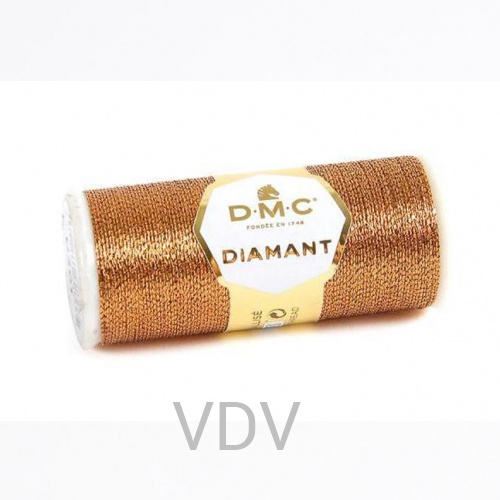 D301 Нитка Diamant металізована для ручної вишивки, 35 м
