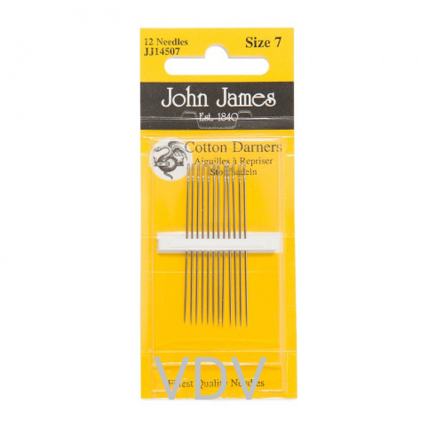 JJ14507 Голка для штопання №7 (1 блістер х 12 голок) JohnJames (Англія) JJ14507 Голка для штопання №7 (1 блістер х 12 голок) JohnJames (Англія)