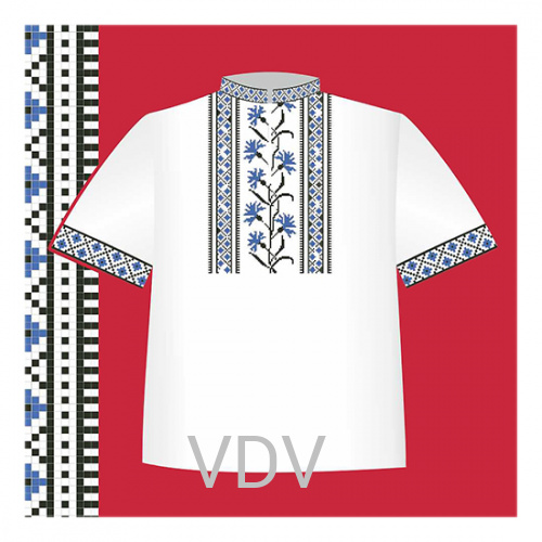 СХ2-031 Схема для вишивання сорочки-вишиванки для хлопчика ВДВ (92-116 см)