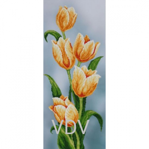 Т-0504 "Жовті тюльпани" (схема для вишивання бісером) 30х70 см