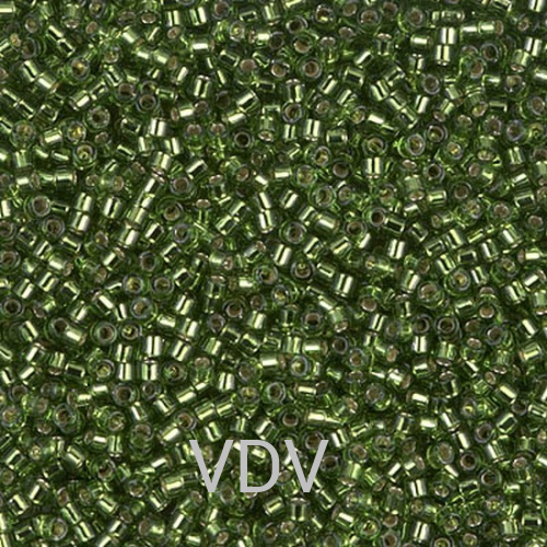 DB-1207 Бісер Miyuki Delica Beads 11/0 (блискучий зелений) 50 г