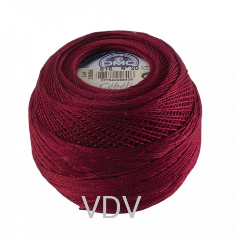 816 Пряжа DMC (Франція) Cebelia (10х50 г/380 м) 100% бавовна, арт.167/20