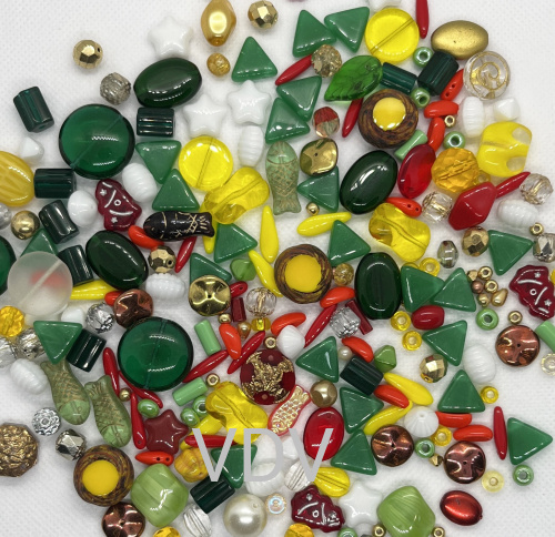 Мікс намистин CHRISTMAS-2 (святковий) Preciosa (Чехія) 250 г