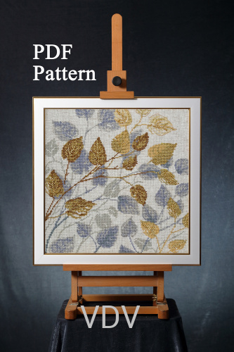 Електронна схема М-0329 "Гармонія осені" (PDF-схема для вишивання муліне ДМС) 25х25 см