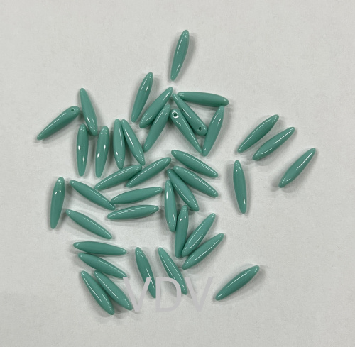 111-01340-00-5/16мм-63130 Намистини THORN (натуральний, бірюзовий) (10 г)