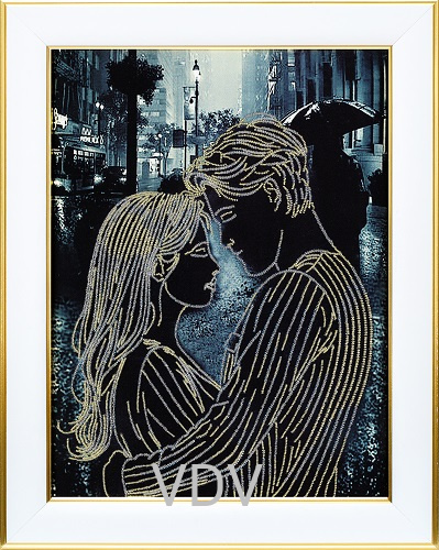 Т-1402 "Пара закоханих" (схема для вишивання бісером) 28х36 см