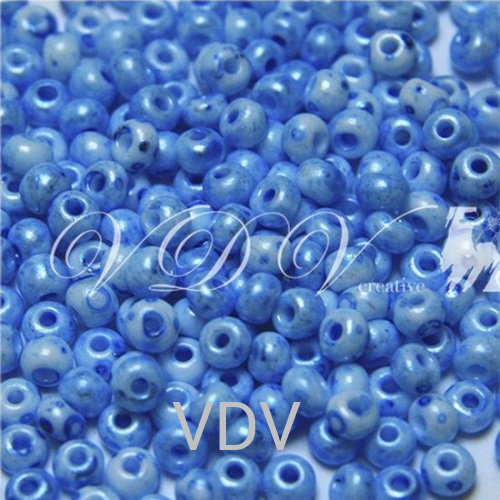 4012-4/0-26236 Бісер Чехія (для біжутерії мелафір блакитна акварель) 50 г