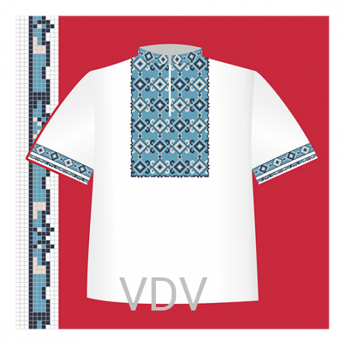 СХ2-003 Схема для вишивання сорочки-вишиванки для хлопчика ВДВ (122-140 см), паперова