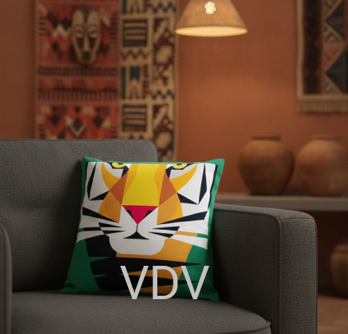 ГПМ-031 Чохол для інтер'єрної подушки (Вінтаж) 40х40 см