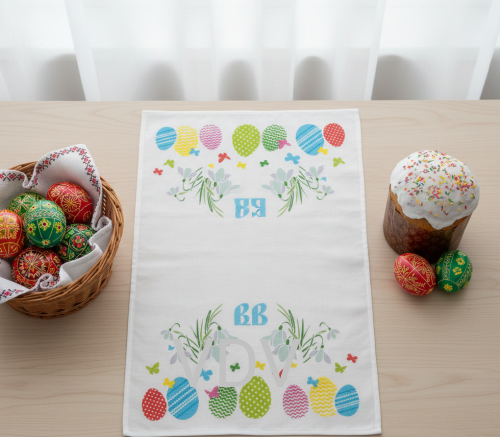 РС-Г-28 Рушник пасхальний готовий (з друком) 33х45 см