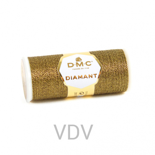 D140 Нитка Diamant металізована, 89% віскоза, 11% п/е, арт.380, 35 м