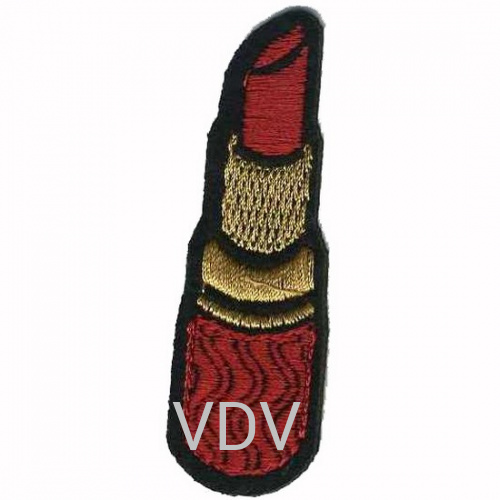 Термоаплікація клейова "Губна помада" 20х65 мм (уп. 5 шт) ТА-0019 