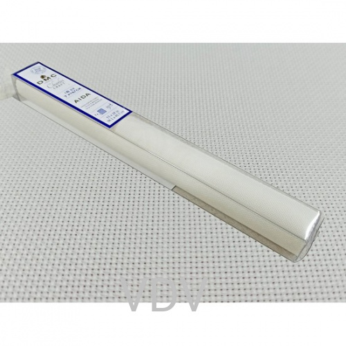 GD1836ВХ Тканина DMC Аїда 18 каунт (38,1х45,7 см) 100% бавовна, колір blanc