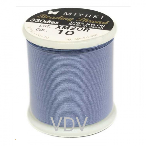 Нитка бісерна Miyuki (50 м) нейлон, темно-блакитна, 10 K4570