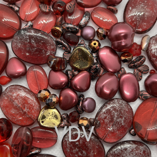 Мікс намистин RUBY GARNET Preciosa (Чехія) 250 г