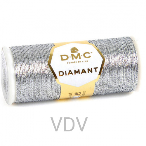 D415 Нитка Diamant металізована для ручної вишивки, 35 м
