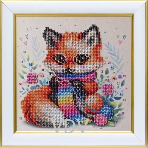 КВ Т-1406 "Лисичка" (бісер10) (вишита картина бісером Preciosa (Чехія)  16х16 см